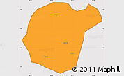 Political Simple Map of Luc Ngan, cropped outside