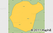 Savanna Style Simple Map of Luc Ngan, cropped outside