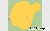 Savanna Style Simple Map of Luc Ngan, single color outside