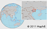 Gray Location Map of Son Dong