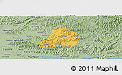 Savanna Style Panoramic Map of Son Dong