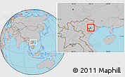 Gray Location Map of Yen The
