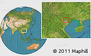 Satellite Location Map of Yen The