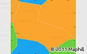 Political Simple Map of Yen The