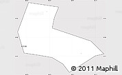 Silver Style Simple Map of Yen The, cropped outside