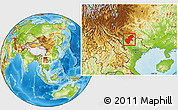 Physical Location Map of Ha Giang