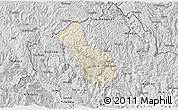 Shaded Relief 3D Map of Yen Minh, desaturated