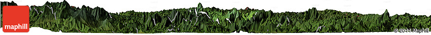Satellite Horizon Map of Yen Minh, darken