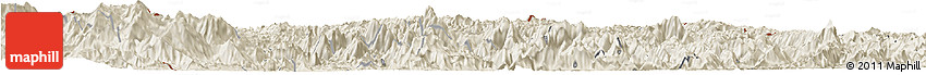 Shaded Relief Horizon Map of Yen Minh
