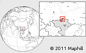 Blank Location Map of Yen Minh, highlighted country, highlighted parent region