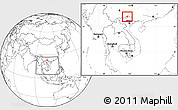 Blank Location Map of Yen Minh, highlighted parent region, within the entire country