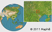 Satellite Location Map of Yen Minh