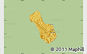 Savanna Style Map of Yen Minh, single color outside