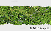 Satellite Panoramic Map of Yen Minh