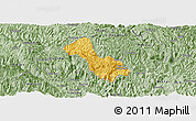 Savanna Style Panoramic Map of Yen Minh