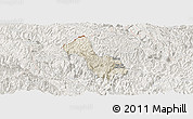 Shaded Relief Panoramic Map of Yen Minh, lighten
