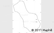 Blank Simple Map of Yen Minh, cropped outside