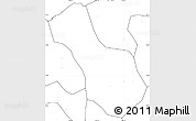 Blank Simple Map of Yen Minh, no labels