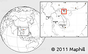 Blank Location Map of Thanh Tri, within the entire country