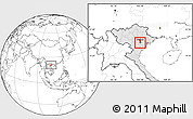 Blank Location Map of Thanh Tri, highlighted country