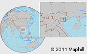 Gray Location Map of Thanh Tri