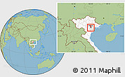 Savanna Style Location Map of Thanh Tri, highlighted country