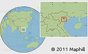 Savanna Style Location Map of Thanh Tri