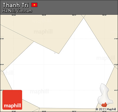 Classic Style Simple Map of Thanh Tri