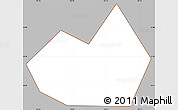 Gray Simple Map of Thanh Tri, cropped outside