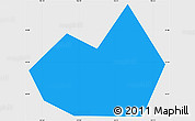 Political Simple Map of Thanh Tri, single color outside