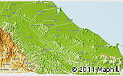 Physical 3D Map of Cam Xuyen