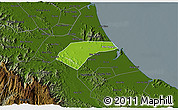 Physical 3D Map of Can Loc, darken