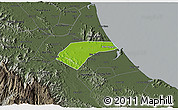 Physical 3D Map of Can Loc, darken, semi-desaturated