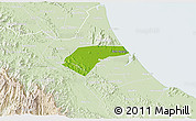 Physical 3D Map of Can Loc, lighten