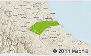 Physical 3D Map of Can Loc, shaded relief outside