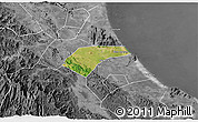 Satellite 3D Map of Can Loc, desaturated