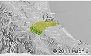 Satellite 3D Map of Can Loc, lighten, desaturated