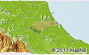 Satellite 3D Map of Can Loc, physical outside