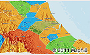 Satellite 3D Map of Can Loc, political outside
