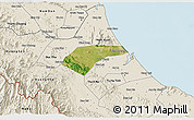 Satellite 3D Map of Can Loc, shaded relief outside