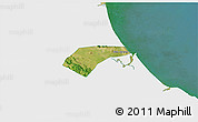 Satellite 3D Map of Can Loc, single color outside