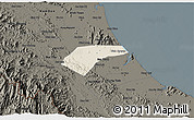 Shaded Relief 3D Map of Can Loc, darken