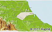 Shaded Relief 3D Map of Can Loc, physical outside