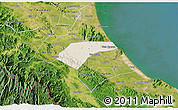Shaded Relief 3D Map of Can Loc, satellite outside