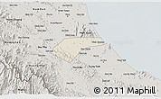 Shaded Relief 3D Map of Can Loc, semi-desaturated