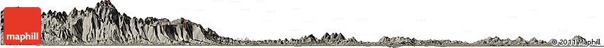 Shaded Relief Horizon Map of Can Loc, darken