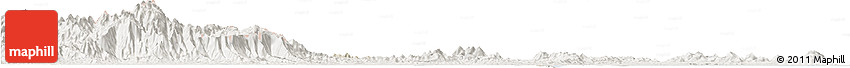 Shaded Relief Horizon Map of Can Loc, lighten