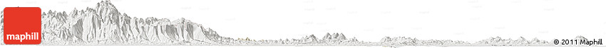 Shaded Relief Horizon Map of Can Loc, lighten, semi-desaturated