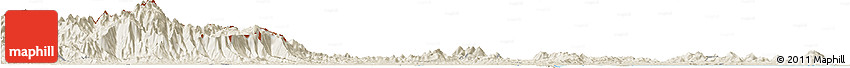 Shaded Relief Horizon Map of Can Loc