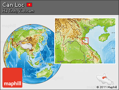 Physical Location Map of Can Loc, highlighted parent region